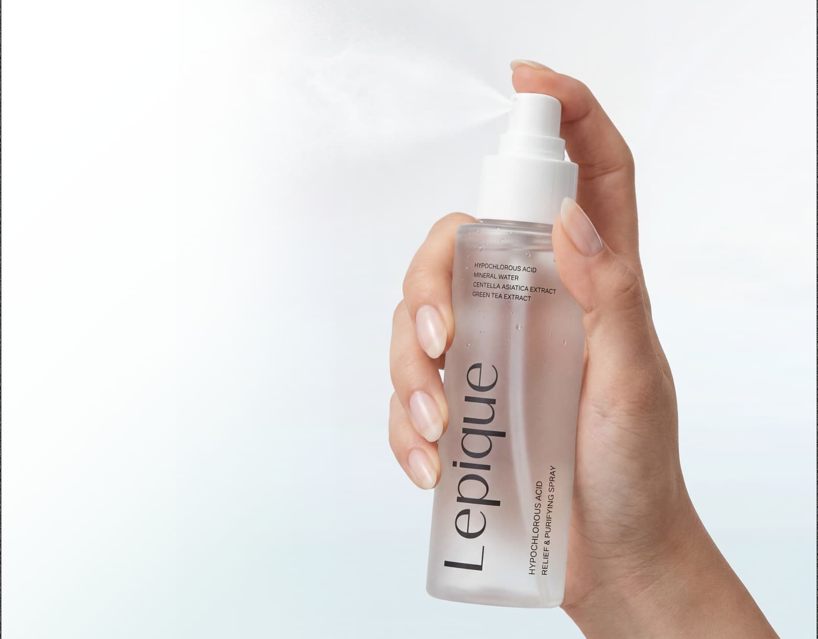 HOCl Spray Weightless Mist abstract claim visual