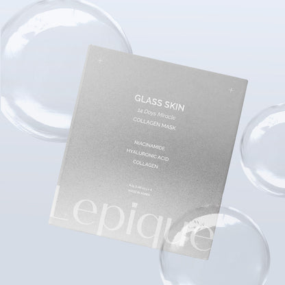 Lepique Glass Skin 14 Days Miracle Collagen Mask (4 sheets)