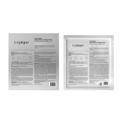 Lepique Glass Skin 14 Days Miracle Collagen Mask (4 sheets)