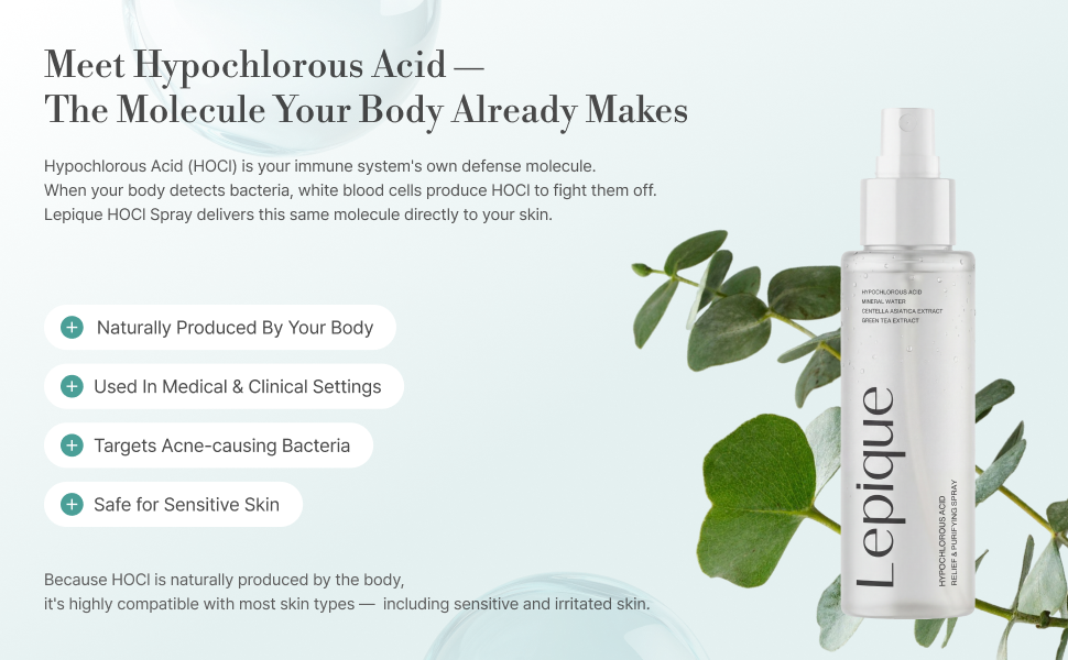 Lepique hypochlorous acid spray — A+ module 2
