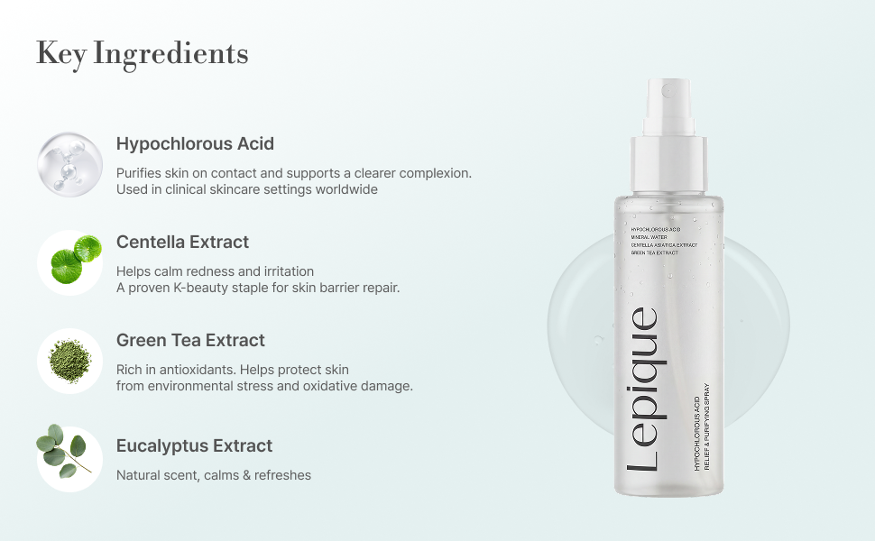 Lepique hypochlorous acid spray — A+ module 7