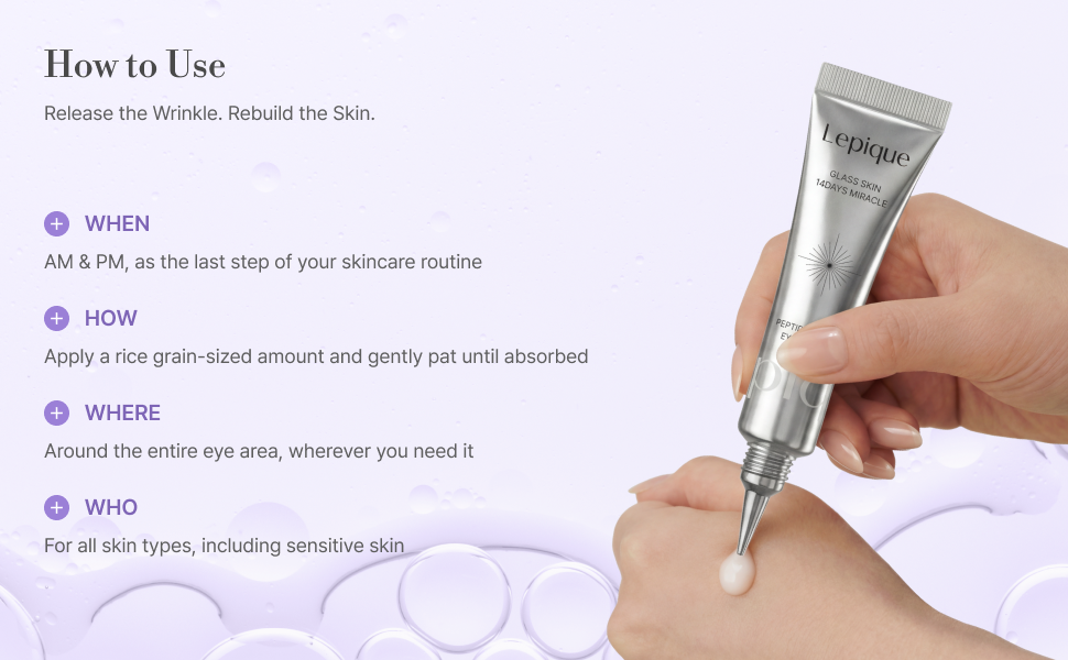 Lepique peptide matrix eye cream — A+ module 5